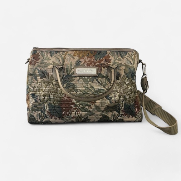 Vintage Diane Von Furstenberg floral tapestry shoulder bag - Picture 1 of 6